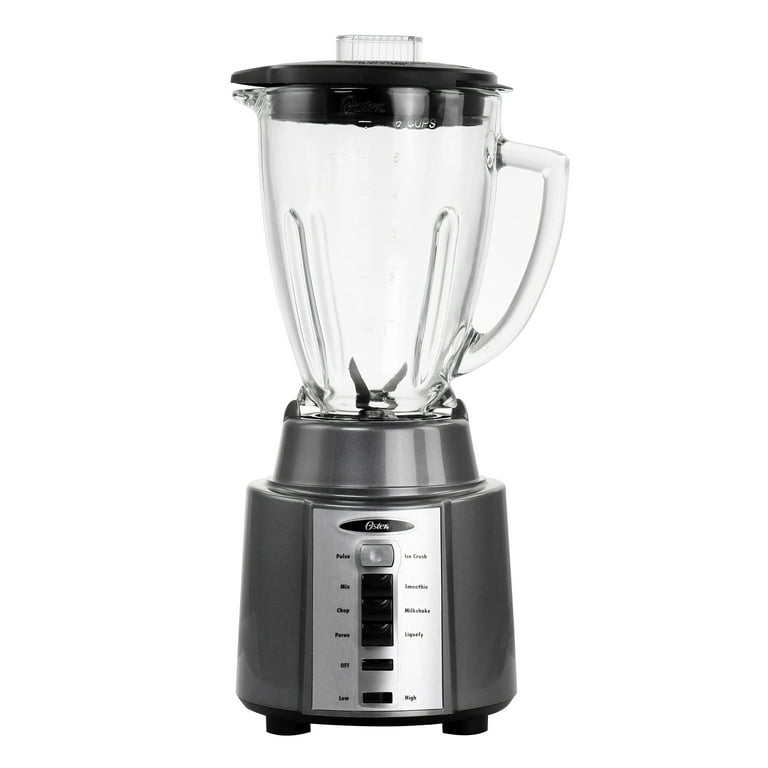 Oster® Classic Series 8-Speed Blender with 6-Cup Glass Jar, Gray