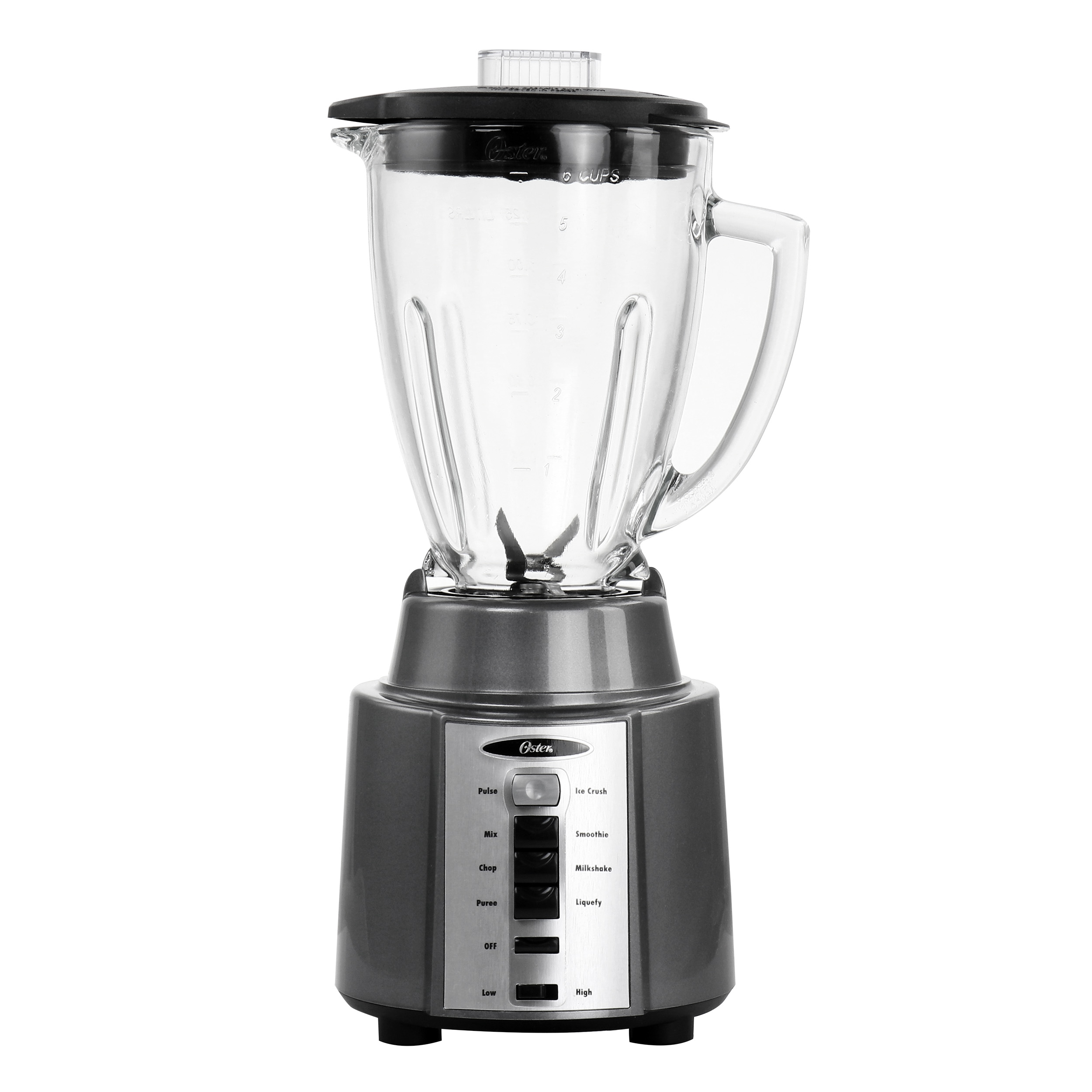 Oster 6 Cup 8 Speed Blender with Glass Jar in Gray - image 1 of 3