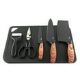 thumbnail interactive-video image 1 of Oster 6 Piece Black Stainless Steel Cutlery Set, 1 of 5