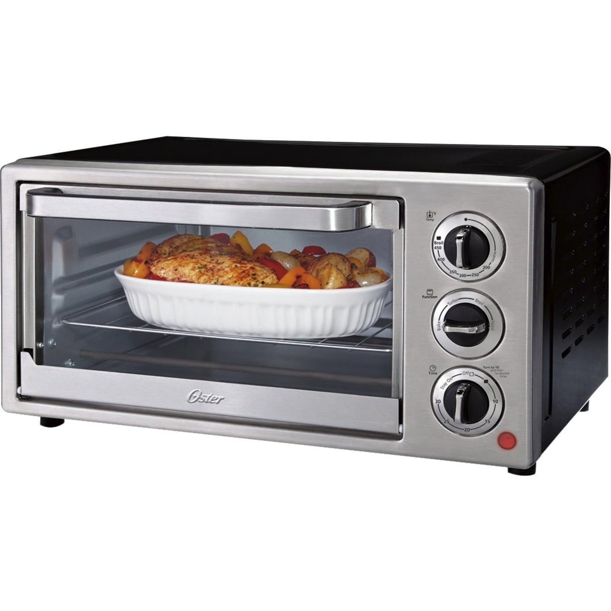 Oster TSSTTVCG04 6-Slice Convection Countertop Oven - Silver for