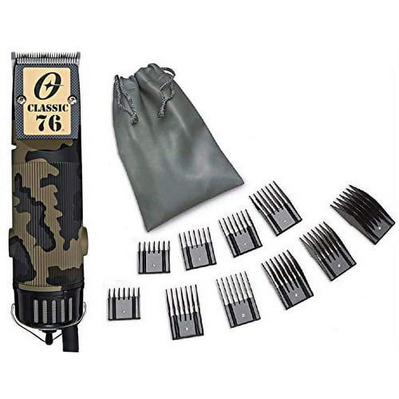 Oster 76 Camouflage Professional Hair Clipper Limited Edition + 10 PC Comb Set