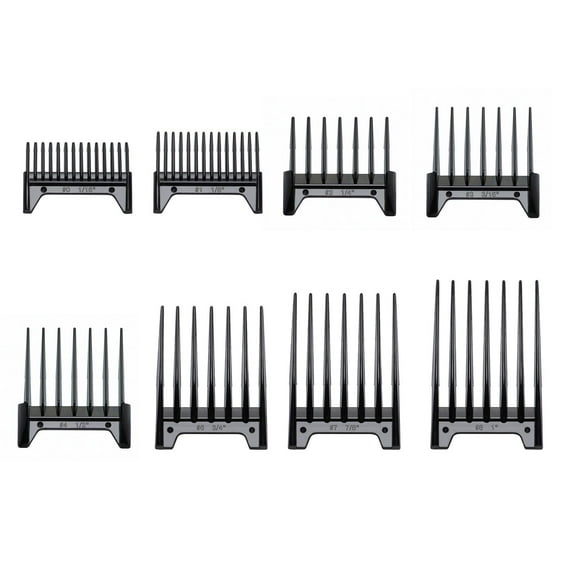 Oster 8 Piece Guide Comb Guard Attachment Set for Adjustable Blade Clippers