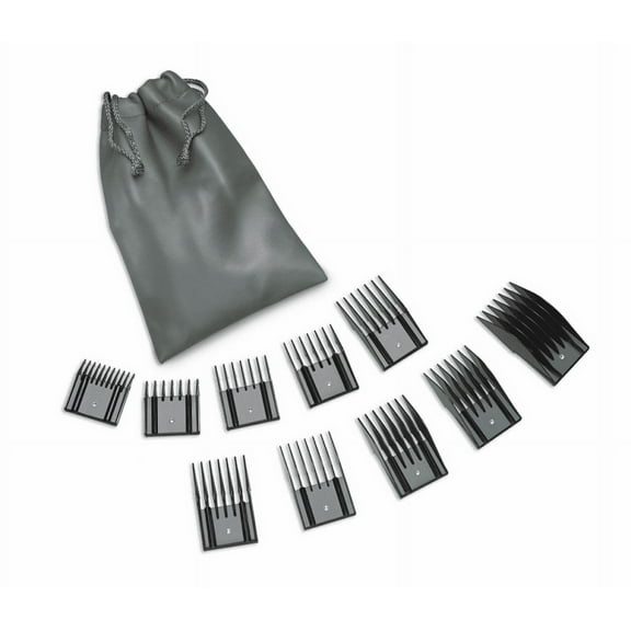 Professional Care 10-Piece Universal Comb Set, Includes 10 comb attachments for cut lengths of: 1/16, 7/8, 1/8, 1/4, 3/8, 1/2, 5/8, 3/4, 1, and