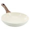 thumbnail image 1 of Oster Amberg Choice 12 Inch Ceramic Nonstick Forged Aluminum Frying Pan in Off-White, 1 of 6