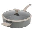 thumbnail image 1 of Oster Ambrose 4.5 Quart Nonstick Aluminum Saute Pan with Lid in Matte Grey, 1 of 6