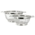 thumbnail image 1 of Oster Baldwyn 2 Piece 11 inch and 8.75 Inch Round Stainless Steel Mesh Colander Set, 1 of 6