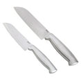 thumbnail image 1 of Oster Baldwyn 2-Piece Santoku Knife Set with Stainless Steel Handle, 1 of 2