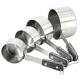 thumbnail image 1 of Oster Blakeley 4 Piece Stainless Steel Measuring Cup Set in Dark Gray with Wood Handles, 1 of 6