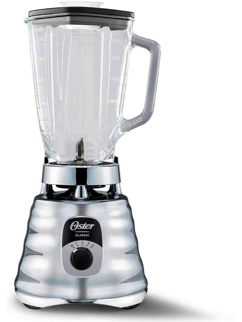 Oster クローム ブレンダー ガラス容器付き Oster Original 3 Speed Chrome Blender, 5 Cup Glass Jar - Walmart.com