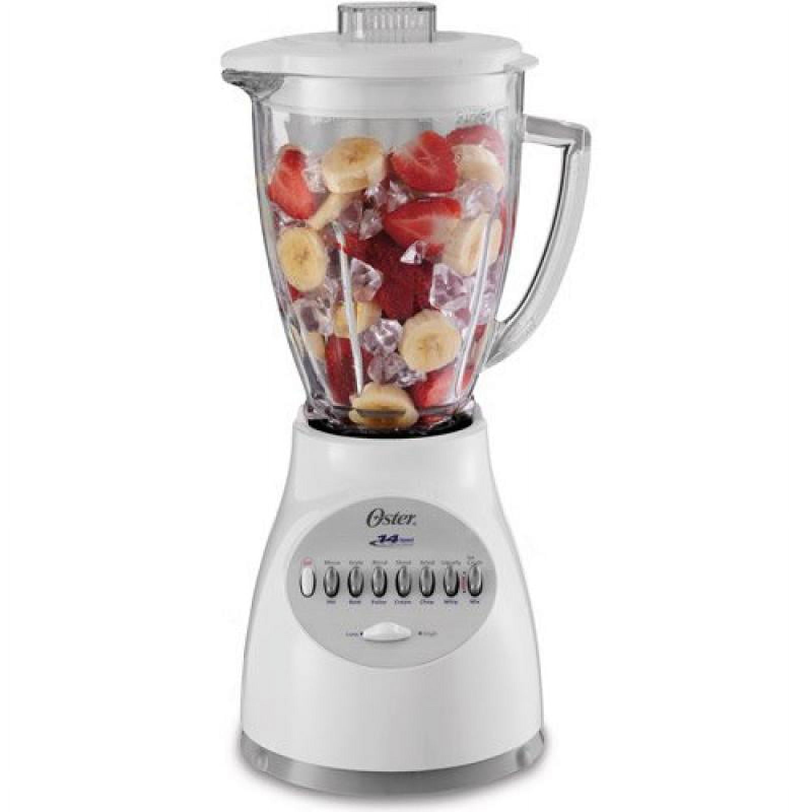 Oster Blender 14 Speed with Glass Jar 6694 White - Walmart.com