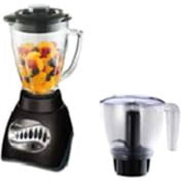  Oster Blender and Food Processor Combo with 3 Settings for  Smoothies, Shakes, and Food Chopping, Includes 2 24-Ounce Cups and Lids,  Carbon Grey