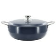 thumbnail image 1 of Oster Cartagena 9.3 Quart Nonstick Aluminum Caldero with Lid in Dark Blue, 1 of 6