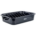 thumbnail image 1 of Oster Castillo 17 x 12 Inch Enamel on Steel Baking Pan with Removable Rack in Blue, 1 of 6