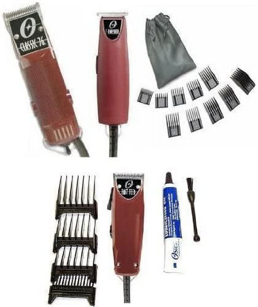 Oster Classic 76 Hair Clipper Fast Feed TFinisher 10 Piece Comb Set