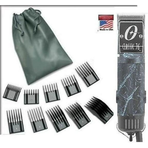 Oster Classic 76 White Marble + 10 Piece Combs