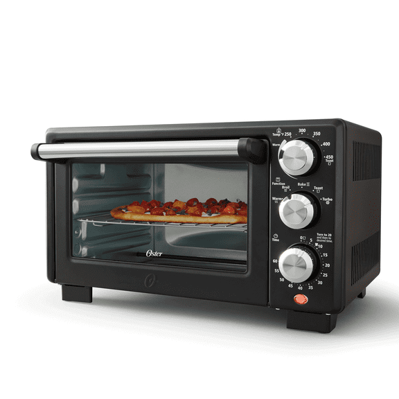 Oster® Convection 4-Slice Toaster Oven, Matte Black, Convection Oven and Countertop Oven