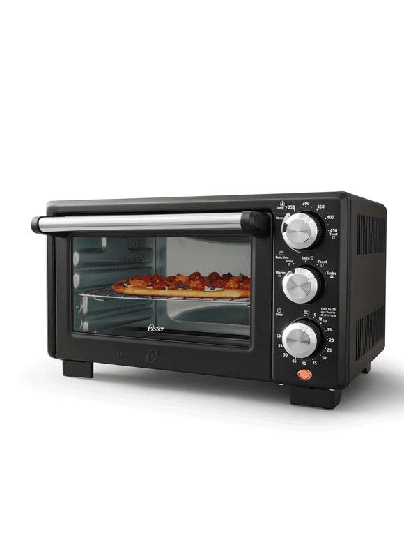 Oster® Convection 4-Slice Toaster Oven, Matte Black, Convection Oven and Countertop Oven