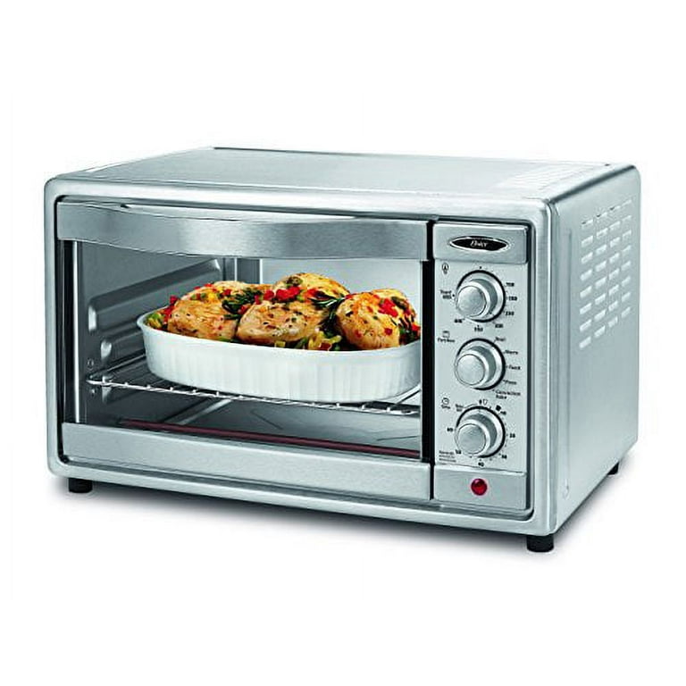 Cooks 6-Slice Brushed Stainless Steel Toaster Oven With Air Fry