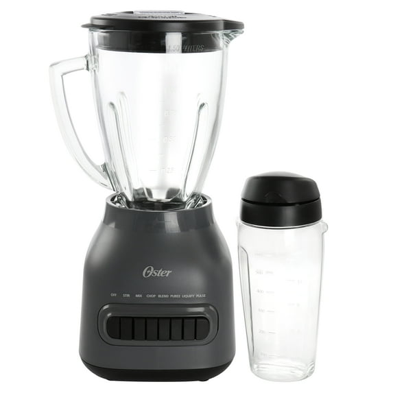 Oster Easy to Clean 700 Watt Blender with 20 Ounce Blend-N-Go Cup in Grey