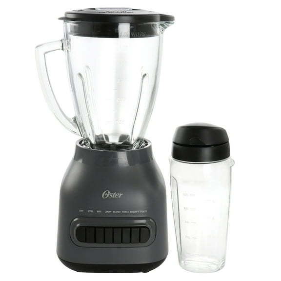 Oster Easy to Clean 700 Watt Blender with 20 Ounce Blend-N-Go Cup in Grey