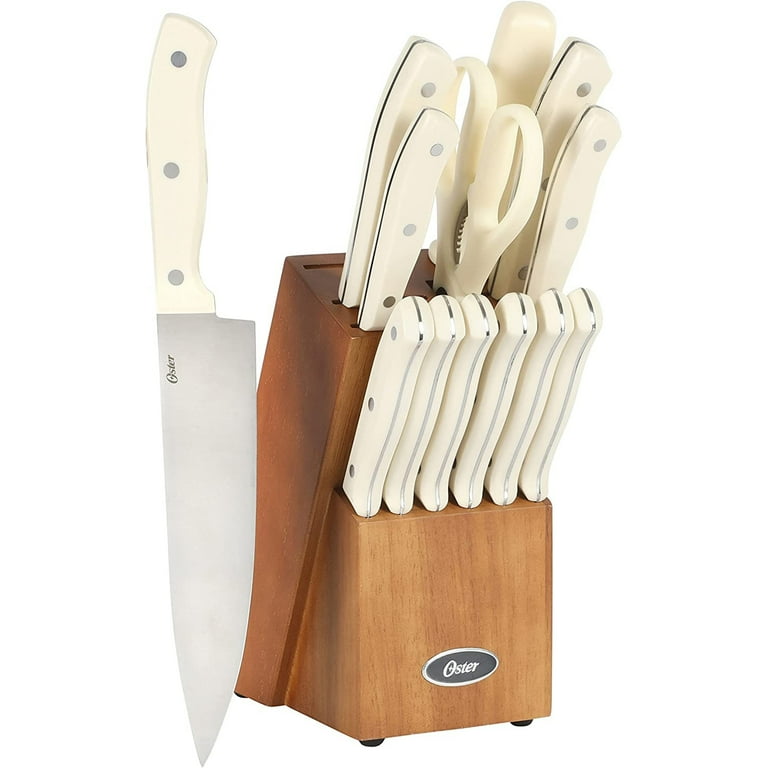 Oster Evansville 14 Piece Stainless Steel Blade Cutlery Set in