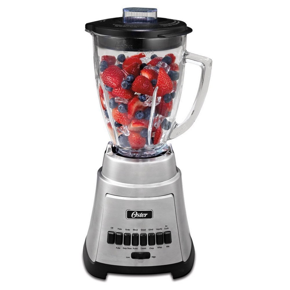 Oster Fresh Easy Series 12-Speed Blender With 6-Cup Glass Jar, Silver