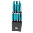 thumbnail image 1 of Oster Lindbergh 14 Piece Cutlery Set in Teal, 1 of 4