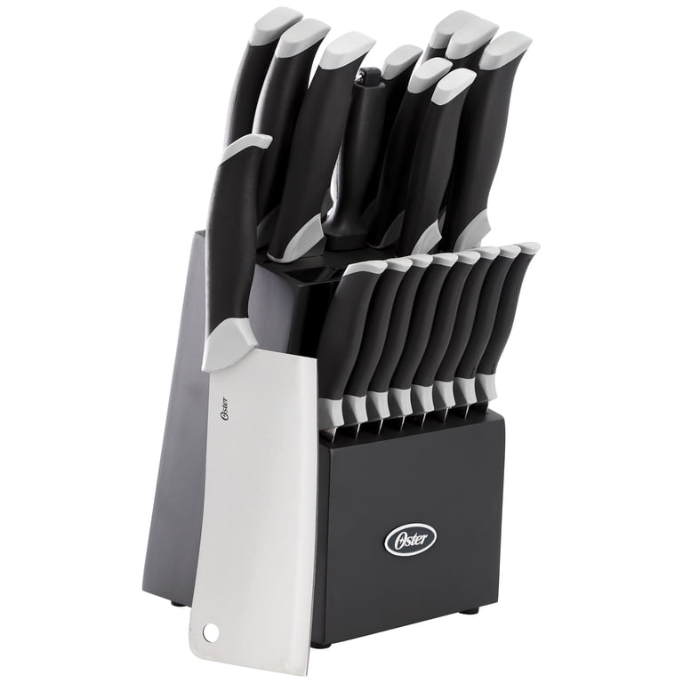 廃盤 黒壺  CLIVEDEN 食器セット 22点 Oster Lindbergh 22 Pc Stainless Steel Cutlery Set with Storage