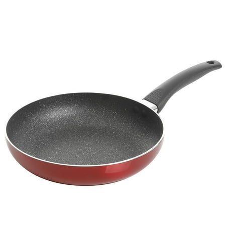 Oster Merrion 12 Inch Aluminum Frying Pan in Red with Bakelite Handle
