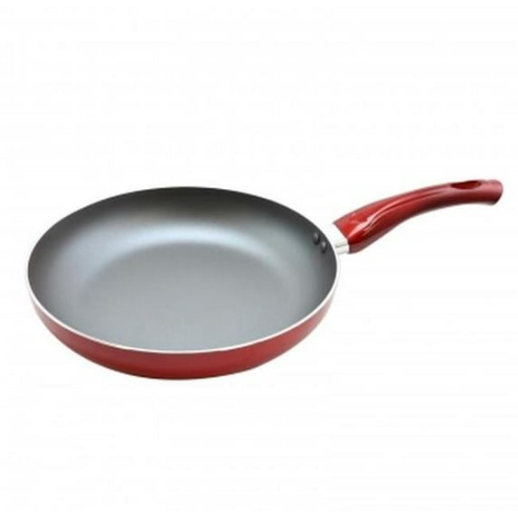 Oster Sato Aluminum Frying Pan, 10", Metallic Red