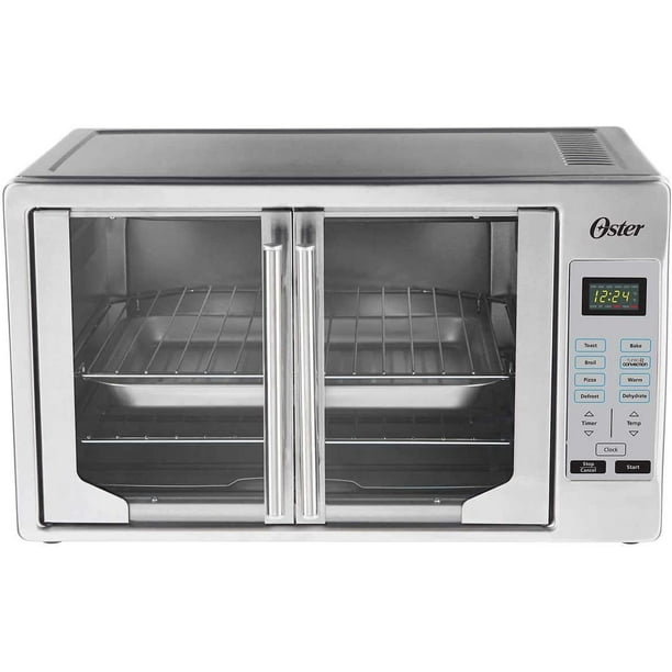 Oster TSSTTVFDDGB French Door Toaster Oven, Extra Large, Black