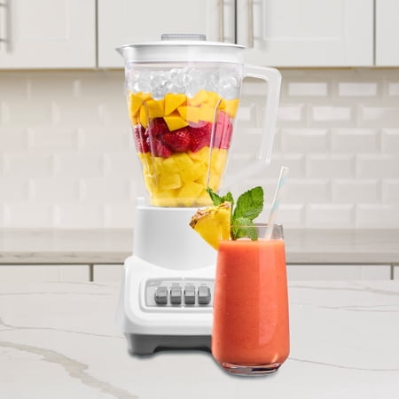 Oster Turbo Blender, 800-Watt Food Blender, White