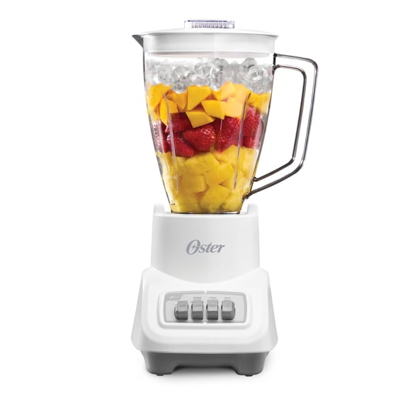 Oster Turbo 5-Speed White Countertop Blender, Kitchen Blender, Blender for Smoothies