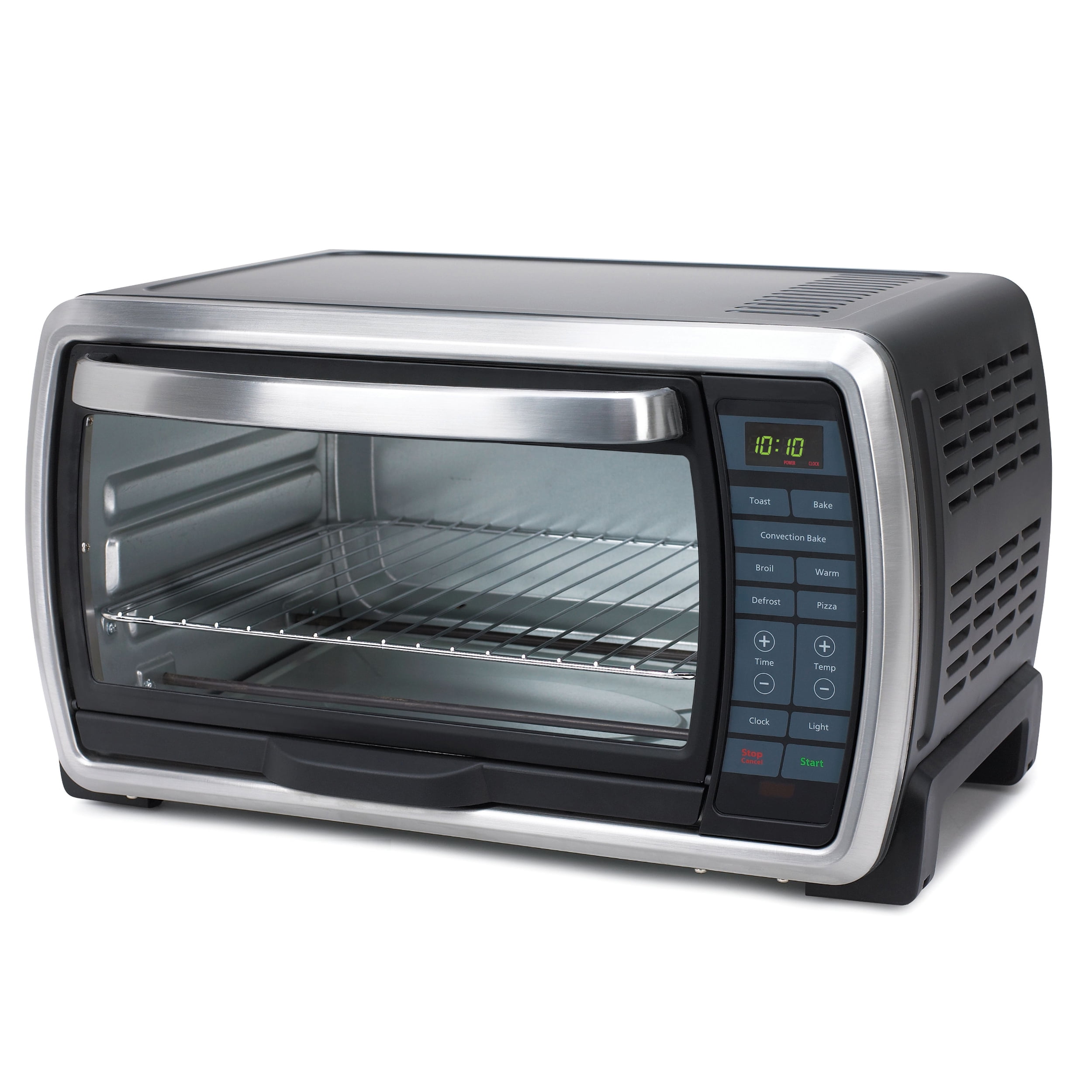 Oster Toaster Oven  Digital Convection Oven, Large 6-Slice  Capacity, Black/Polished Stainless: Home & Kitchen
