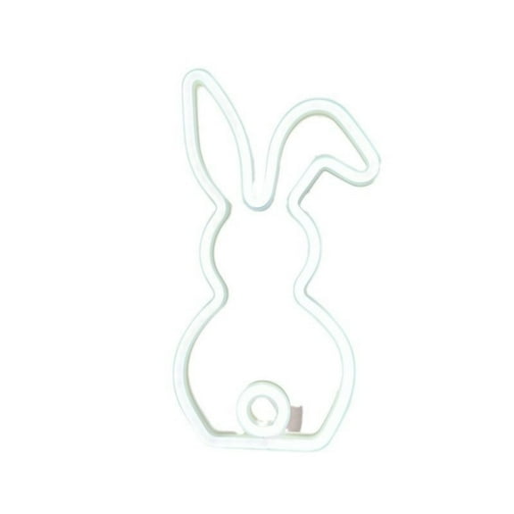 Osterdeko Hase Mit LED Licht Ostern Deko Osterhase Nachtlicht Kunststoff USB Kaninchen Neon Lampe Ostern Dekoration Frühlingsdeko Nachtlicht Kinder Ostergeschenke Für Kinder