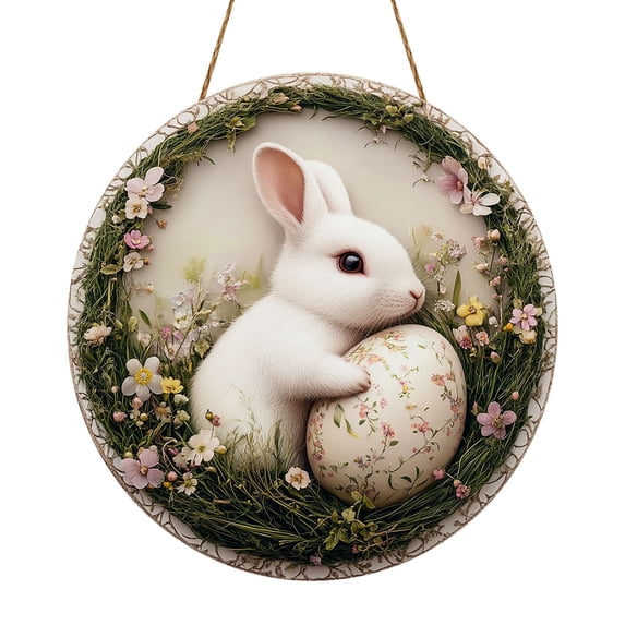 Ostern Türschild Osteranhänger Holz Osterdeko Zum Hängen Bunt Frühlingsdeko Mit Osterhase Frohe Ostern Tolle Osterdeko Osterhasen Kaninchenbau Türschild Für Haustüren Wände