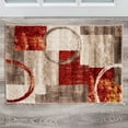 thumbnail image 1 of World Rug Gallery Abstract Circle Multi 2'x3' Door Mat, 1 of 4