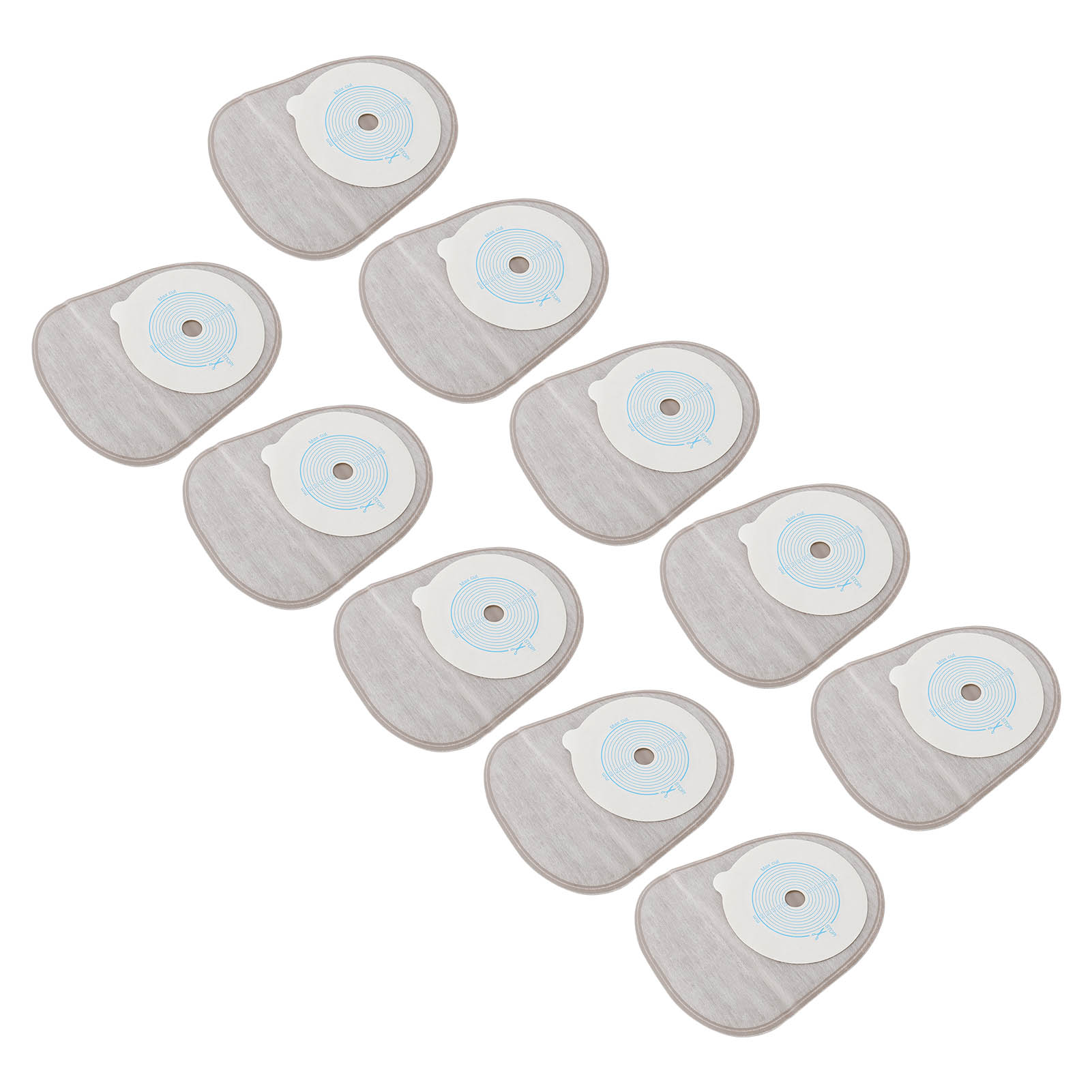 Ostomy Bag, Lock Adhesive Colostomy Pouch One Piece For Stoma Care