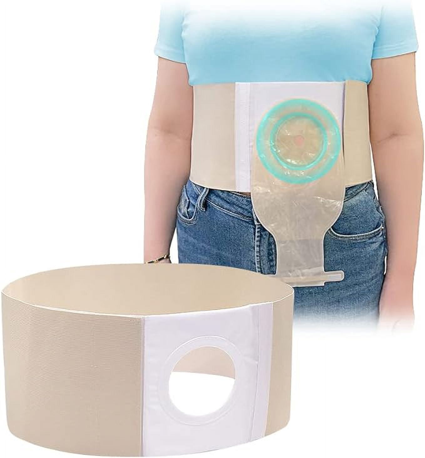 Ostomy Belt Hernia for Men Women Urostomy Belt Ostomy Wrap Stoma Protector Ileostomy Support Belt Colostomy Post Operative Abdominal Binder Hernia Wrap Belt (XL 40-43)