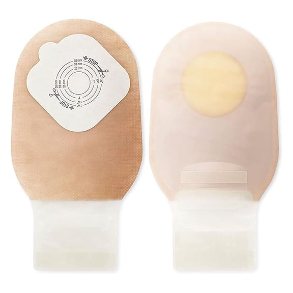 Ostomy Pouch One-Piece System 6-1/2 Inch - 38mm Stoma Drainable Trim to Fit - Box of 1 (#3796) - Reliable Ostomy Care