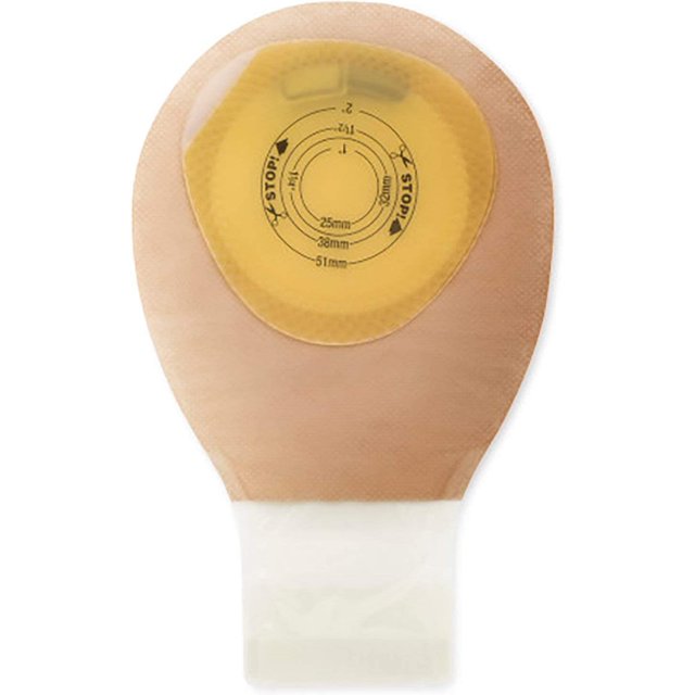 Ostomy Pouch OnePiece System 7 Inch Length Up to 2 Inch Stoma