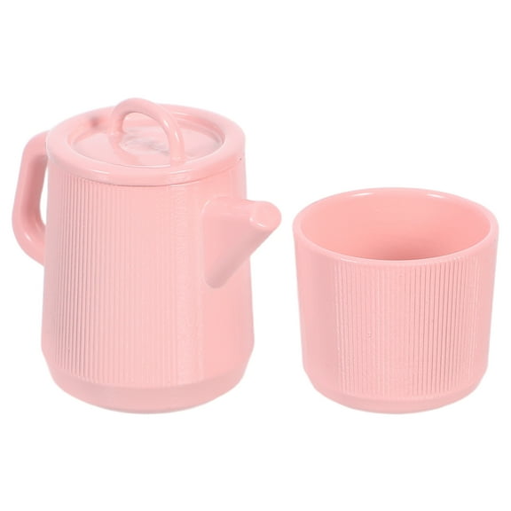 Ostracsh 1 Set Tiny Coffee Cup Toy Set - Mini Metal Tea Party Accessories For Dollhouse Miniatures - Creative Kitchen Decor And Mini Tea Props For Dollhouse