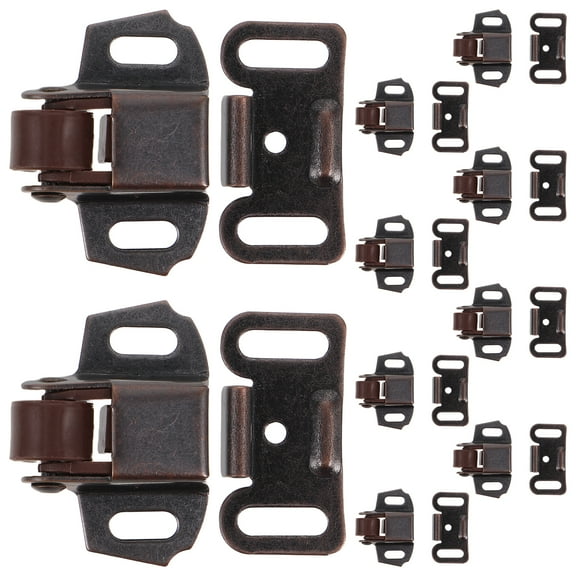 Raindrops 10Sets Mailbox Repair Latch Kit Adjustable Roller Catch Light Brown Hardware