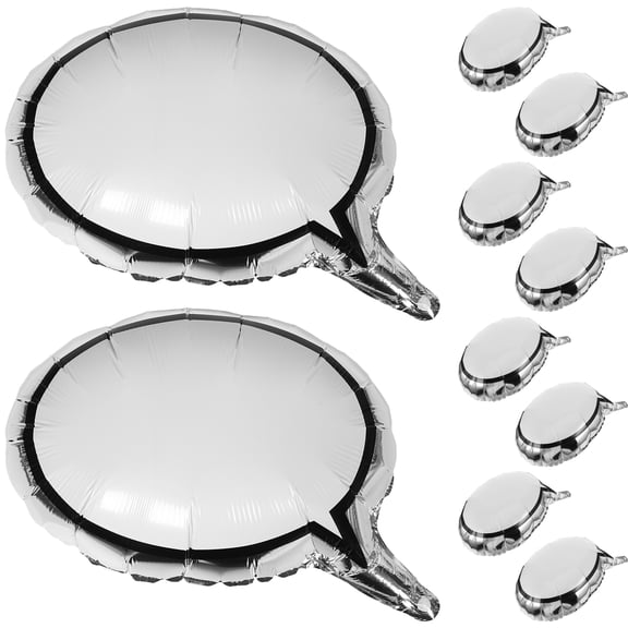Raindrops DIY White Aluminum Film Balloons for Heartfelt Messages and Events 10Pcs