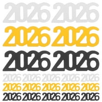 Raindrops Graduation Confetti 2026 Multi Color Plastic for Table Decor