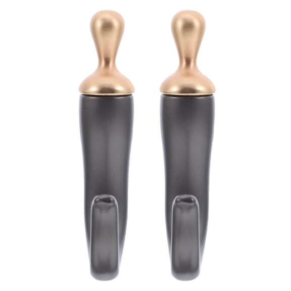Raindrops Chili Pepper Wall Hooks in Grey Zinc Alloy, 2-Pack for Kitchen, Bedroom, Bathroom Organization
