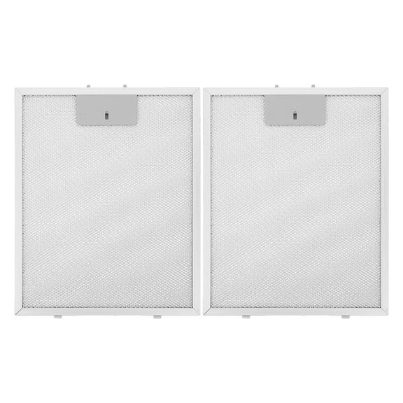 FOMIYES 2-Pack Aluminum Mesh Range Hood Filters, Easy to Install Replacement Filters for Kitchen Ventilation