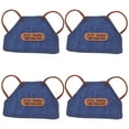 thumbnail image 1 of Ostracsh Set of 4 Mini Denim Aprons for 10cm Dolls - Cute Doll Outfit Accessories for Toy Play and Dollhouse Miniature Dressing, 1 of 7