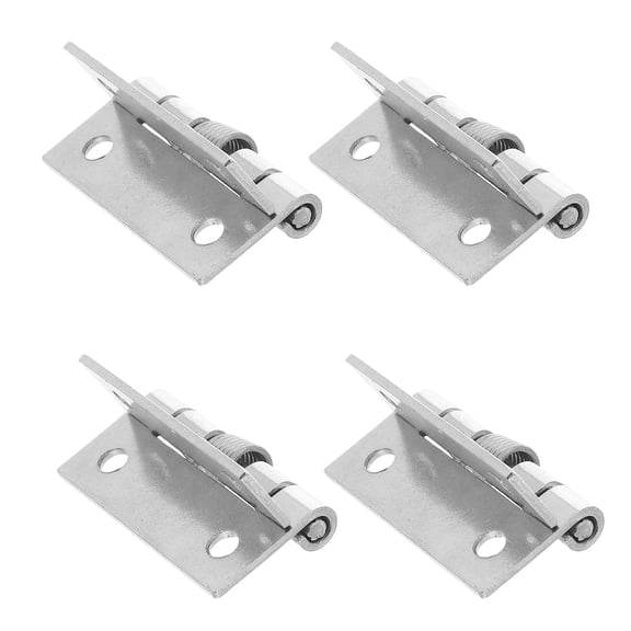 Raindrops Stainless Steel Spring Hinges Silver for and Self-Closing 4Pcs