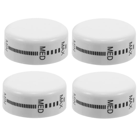 FOMIYES 4-Pack White Temperature Control Knobs for Refrigerator and Chest Freezer with Precise Thermostat Adjustment